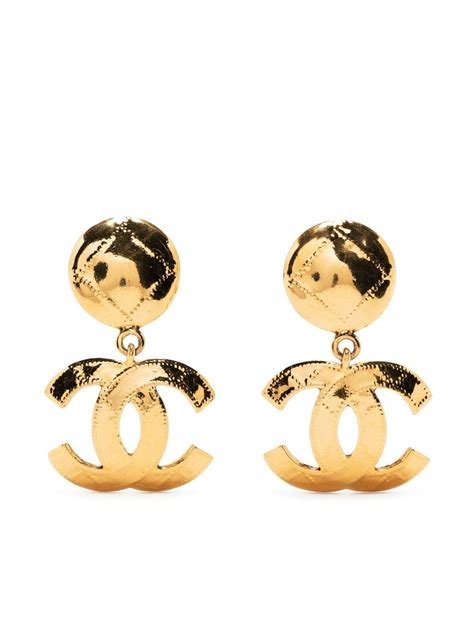 cheap chanel earrings sale|second hand chanel earrings.